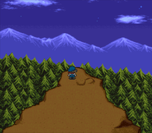 Mountain Summit at night
